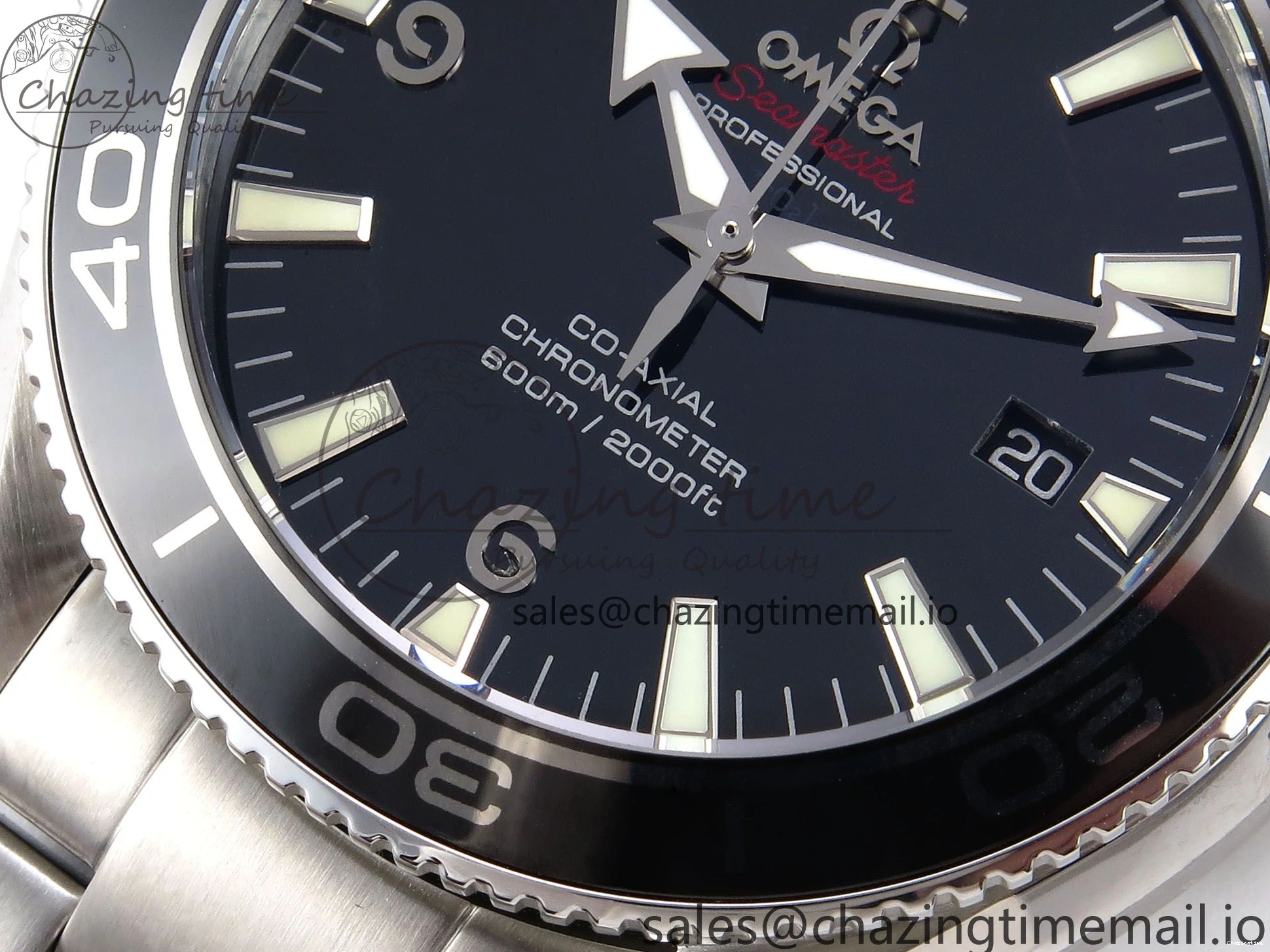 0405 Seamaster “LMPO” OMF 1:1 Best Edition Black Dial on SS Bracelet A Tailored 7703